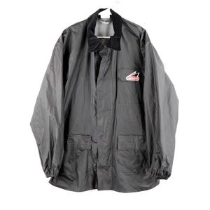 Vintage Hein Gericke PVC Motorcycle Jacket Black
